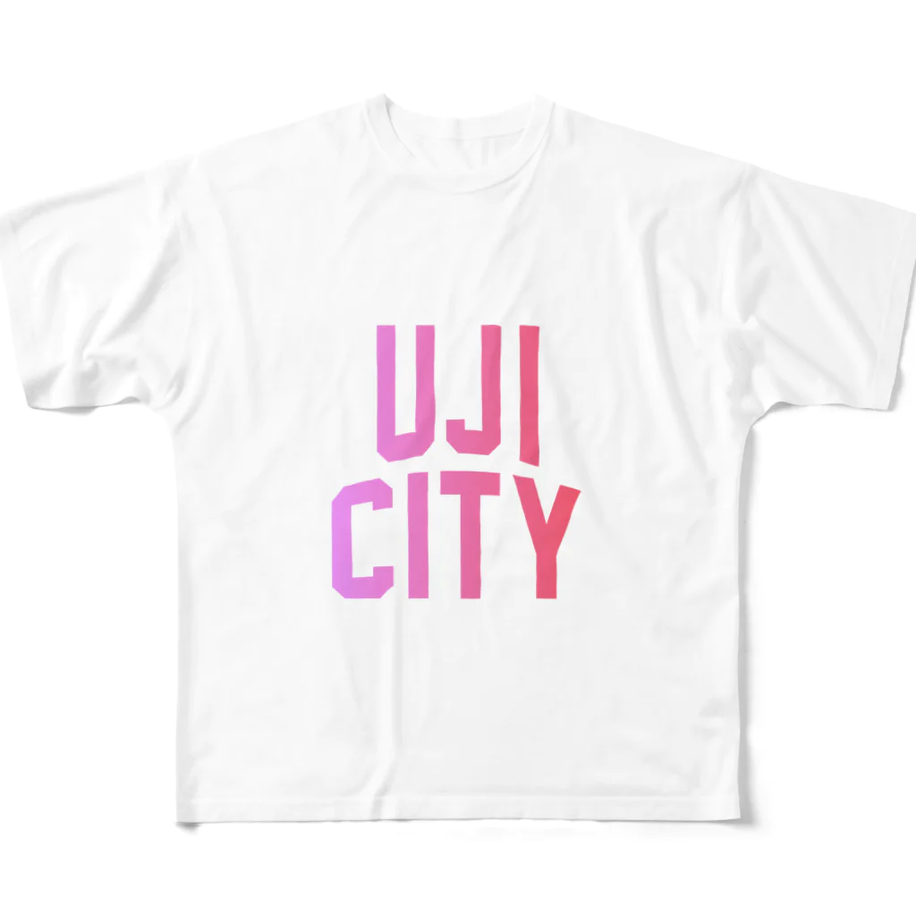 JIMOTO Wear Local Japanの宇治市 UJI CITY フルグラフィックTシャツ