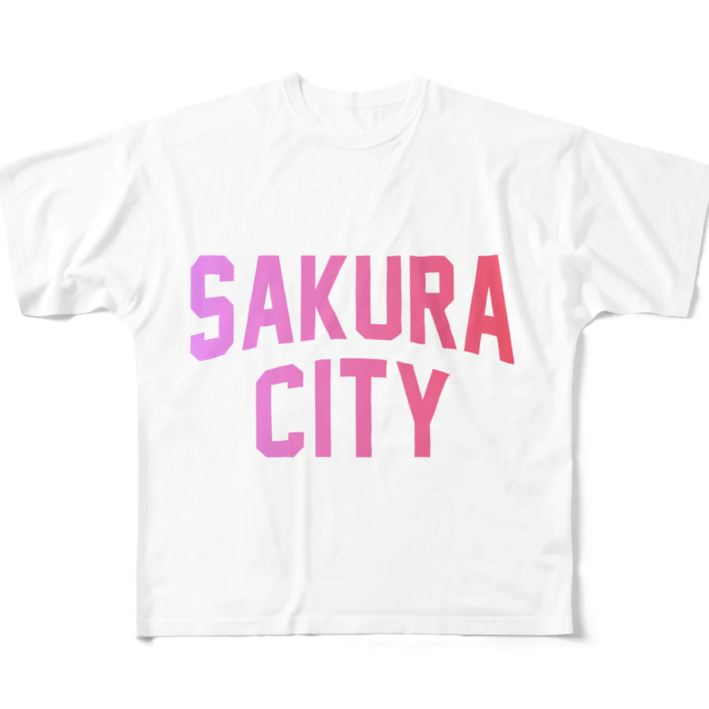 JIMOTO Wear Local Japanの佐倉市 SAKURA CITY All-Over Print T-Shirt