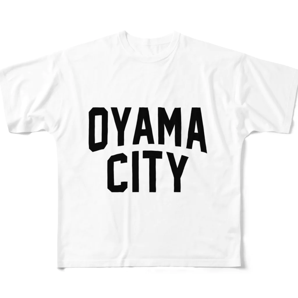 JIMOTOE Wear Local Japanの小山市 OYAMA CITY All-Over Print T-Shirt