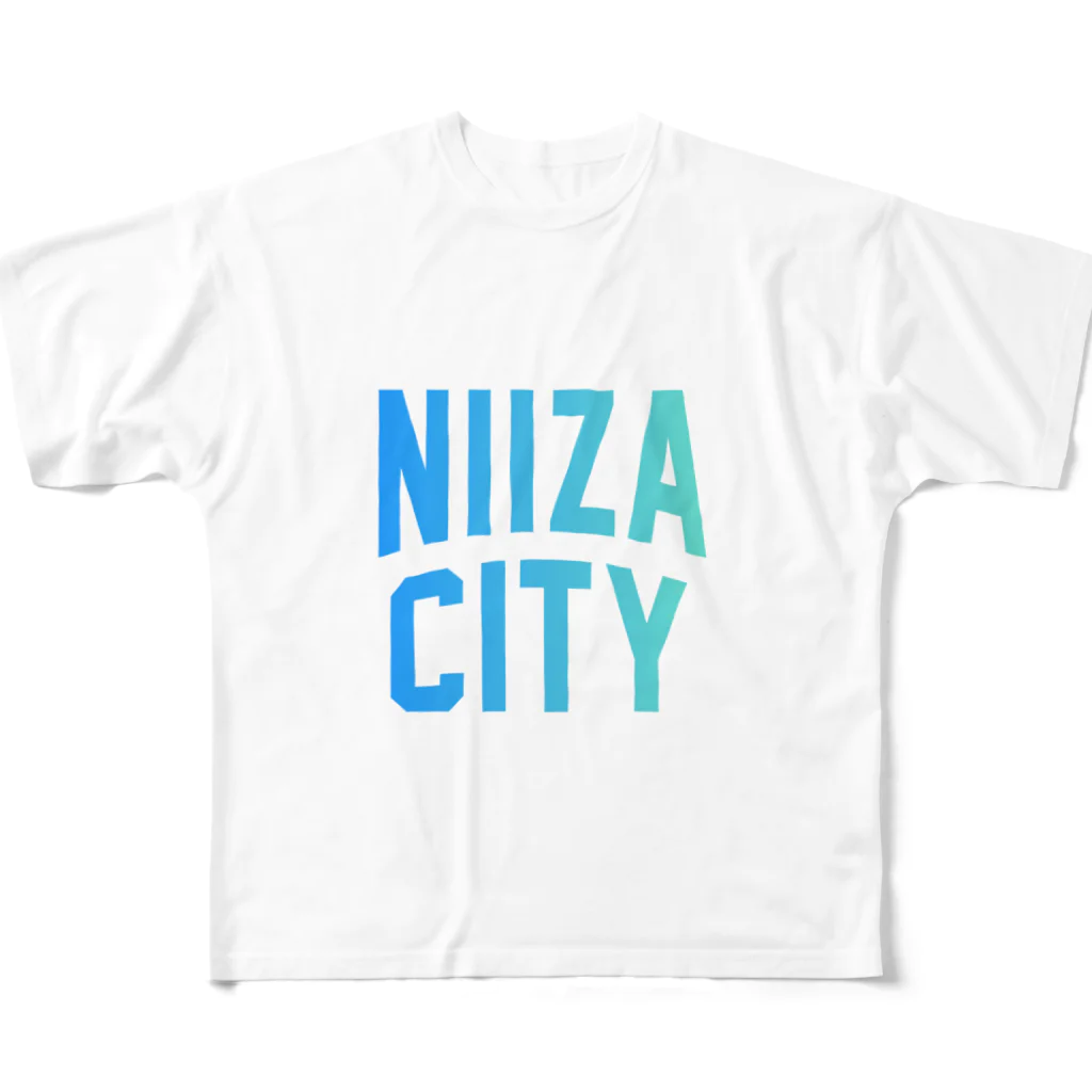 JIMOTOE Wear Local Japanの新座市 NIIZA CITY All-Over Print T-Shirt