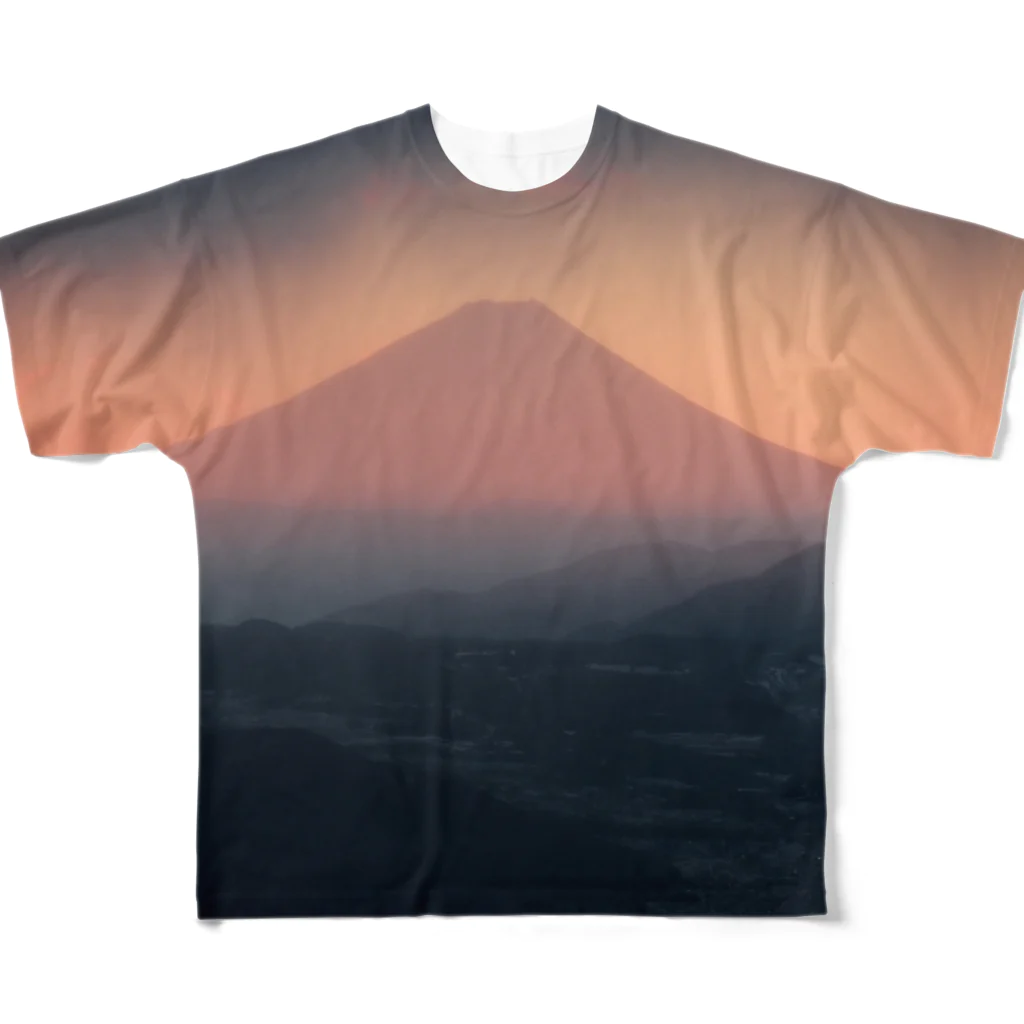 Mt_Sugaのアカフジ All-Over Print T-Shirt