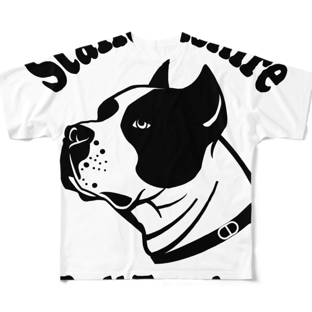 DRIPPEDのStaffordshire Bull Terrier / スタッフォードシャー・ブルテリア All-Over Print T-Shirt