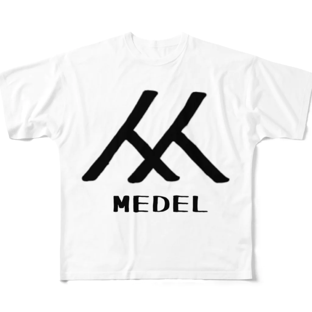 MedelBox™️ のメデル　ロゴマーク フルグラフィックTシャツ