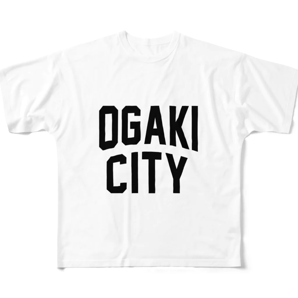 JIMOTO Wear Local Japanの大垣市 OGAKI CITY All-Over Print T-Shirt