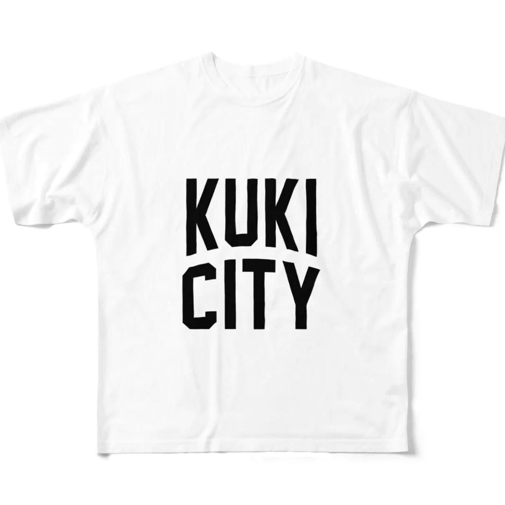 JIMOTOE Wear Local Japanの久喜市 KUKI CITY All-Over Print T-Shirt