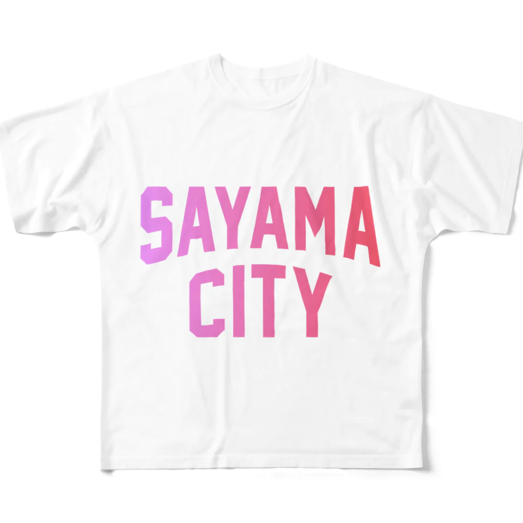 JIMOTOE Wear Local Japanの狭山市 SAYAMA CITY フルグラフィックTシャツ