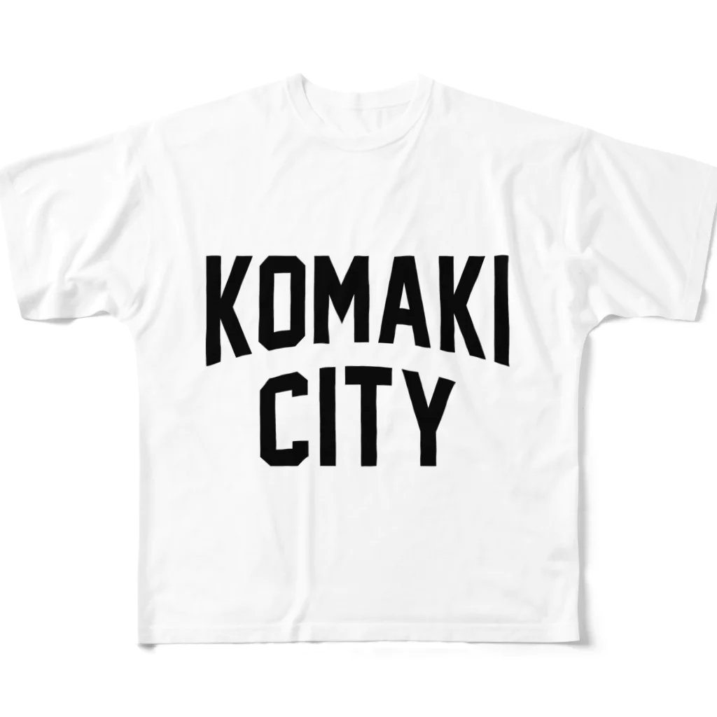 JIMOTO Wear Local Japanの小牧市 KOMAKI CITY フルグラフィックTシャツ