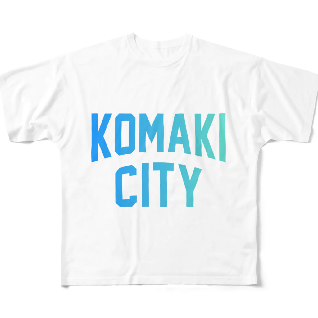 JIMOTOE Wear Local Japanの小牧市 KOMAKI CITY All-Over Print T-Shirt