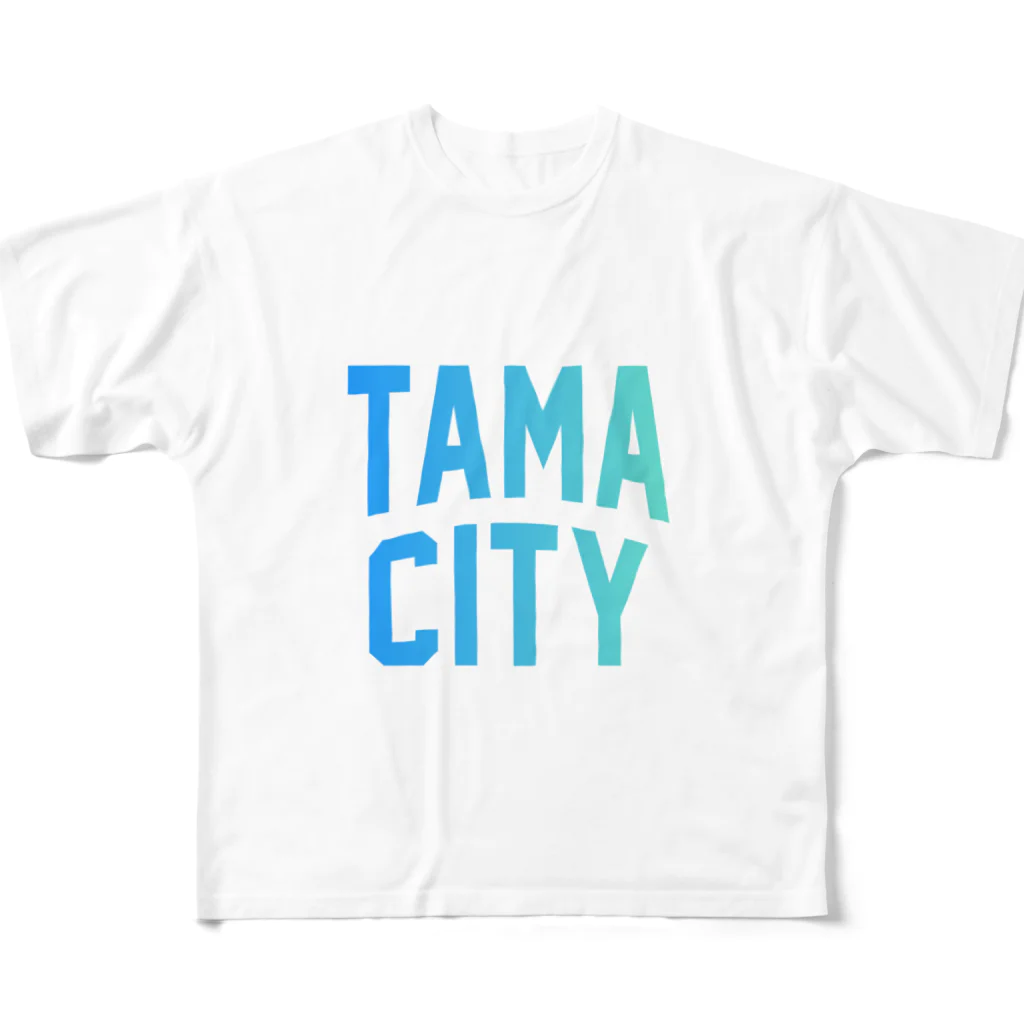 JIMOTO Wear Local Japanの多摩市 TAMA CITY フルグラフィックTシャツ