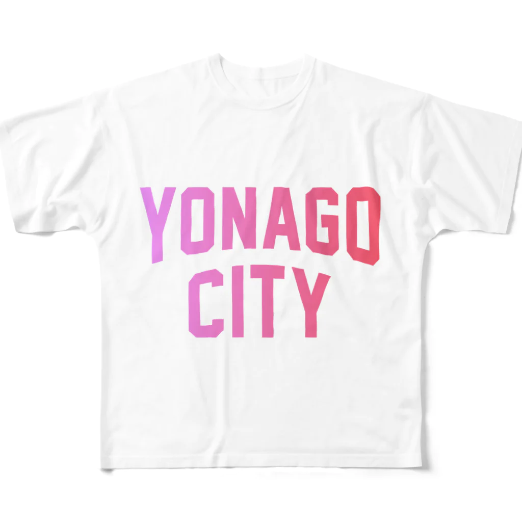 JIMOTOE Wear Local Japanの米子市 YONAGO CITY All-Over Print T-Shirt