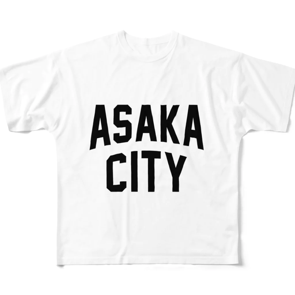 JIMOTOE Wear Local Japanの朝霞市 ASAKA CITY フルグラフィックTシャツ