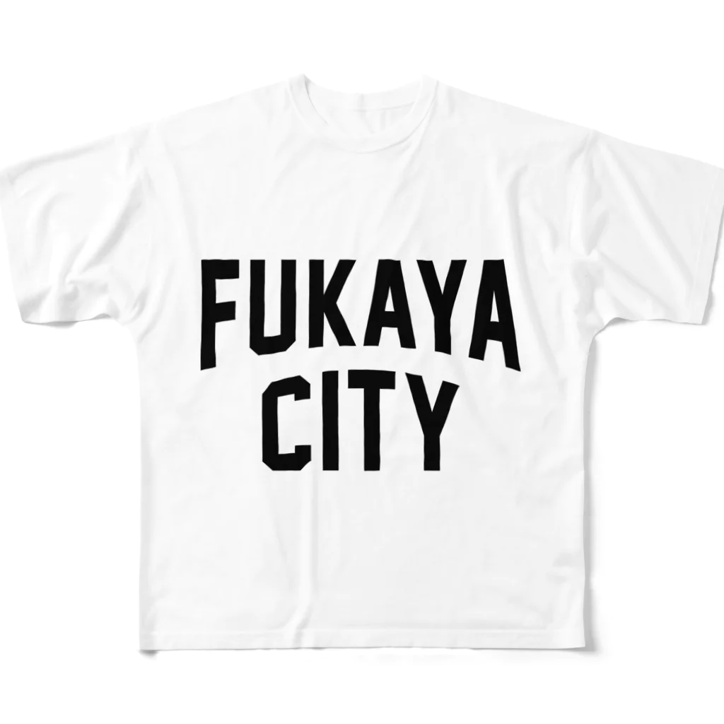 JIMOTOE Wear Local Japanの深谷市 FUKAYA CITY All-Over Print T-Shirt