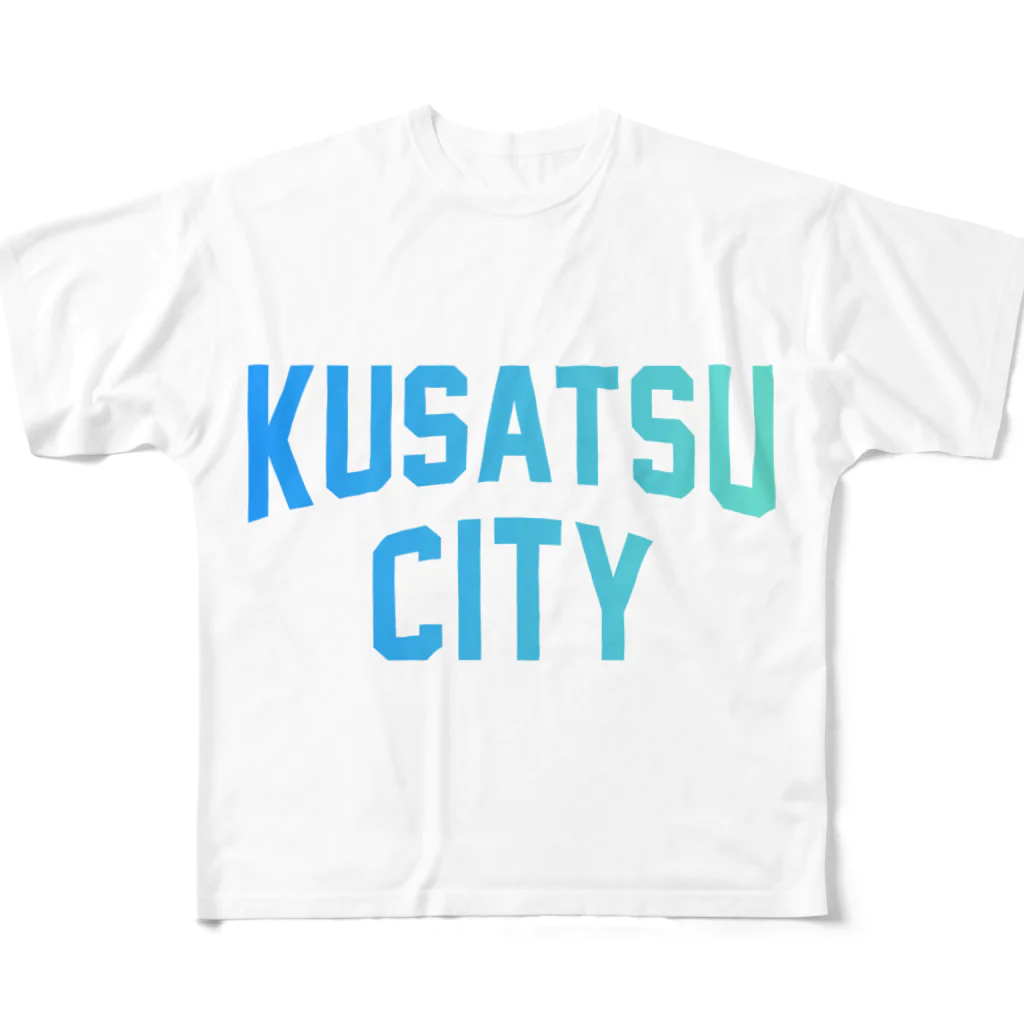 JIMOTO Wear Local Japanの 草津市 KUSATSU CITY フルグラフィックTシャツ