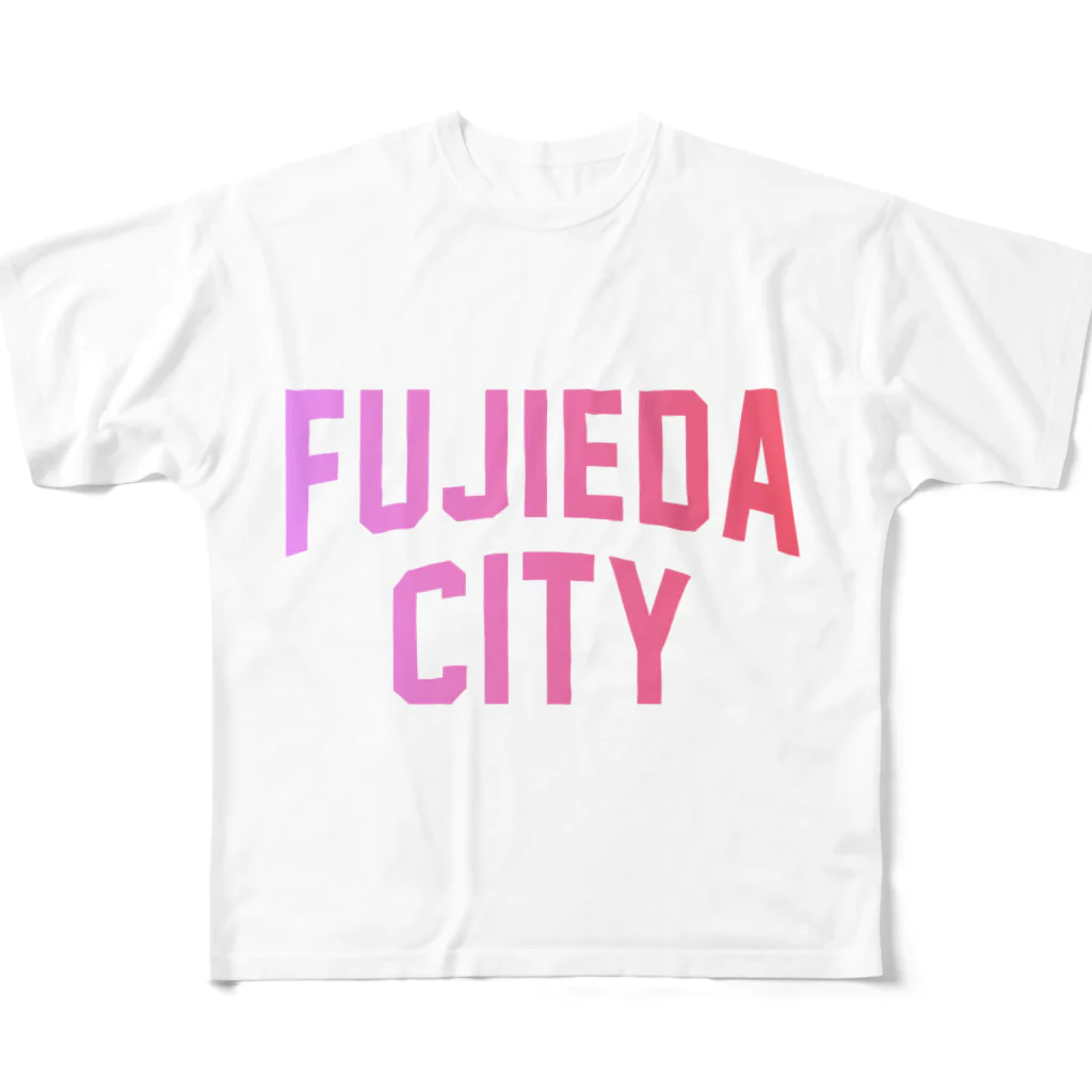 JIMOTOE Wear Local Japanの藤枝市 FUJIEDA CITY All-Over Print T-Shirt