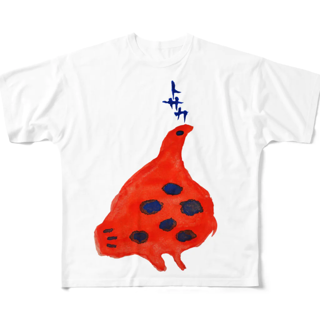 MAUMEEのトサカ鳥 フルグラフィックTシャツ