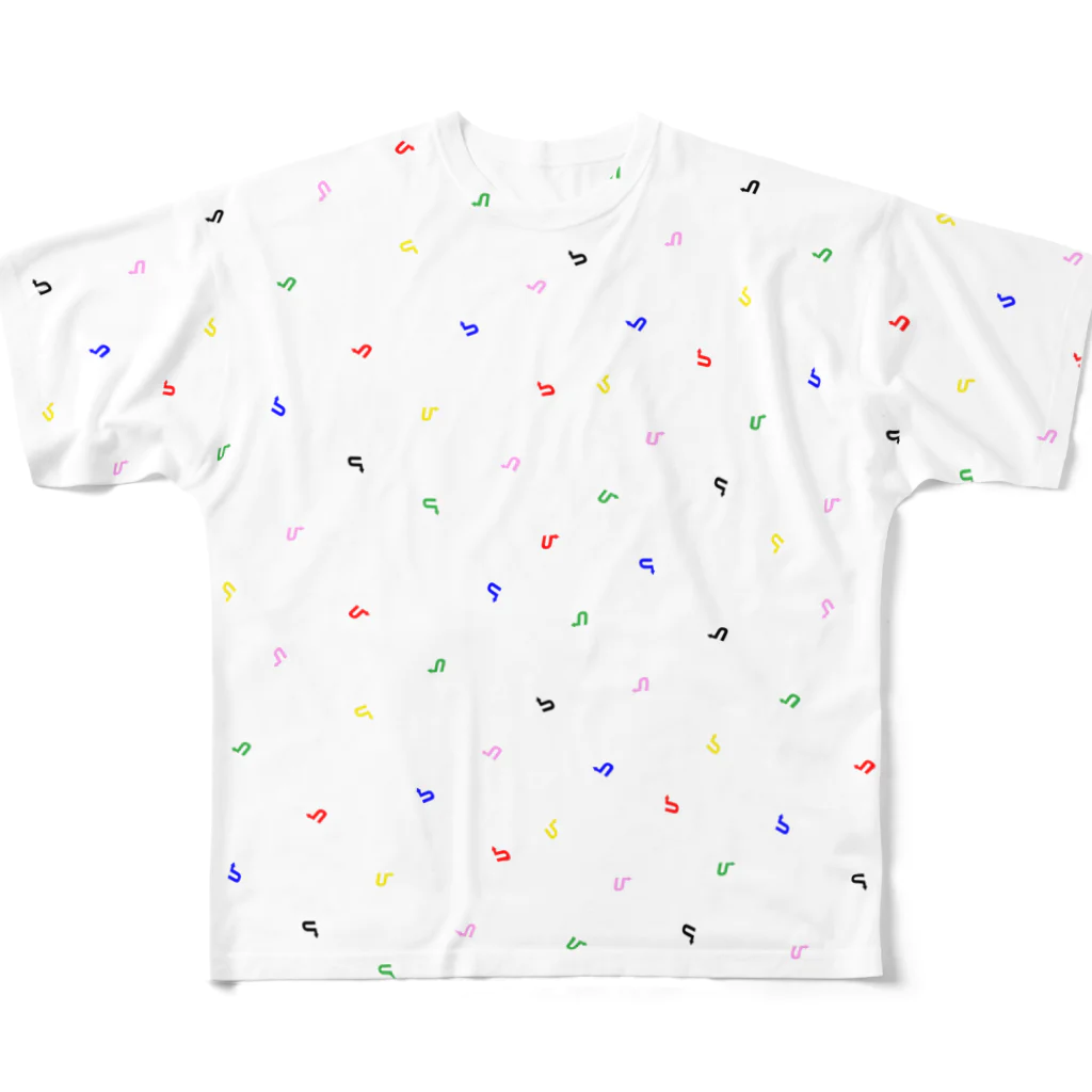 ユーダッシュ　公式ショップのU-dash　第二弾 All-Over Print T-Shirt