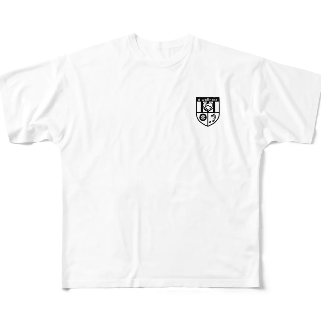 d-wellnessのNPO法人デジタルウェルネス All-Over Print T-Shirt