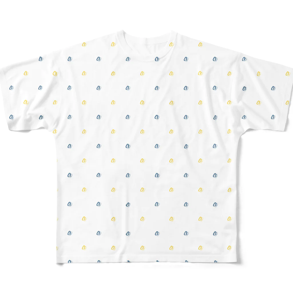 vloxolvのモノグラム斜め All-Over Print T-Shirt
