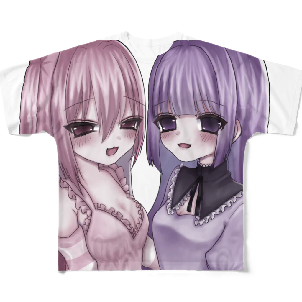 纈珠✝︎のずっといっしょ All-Over Print T-Shirt