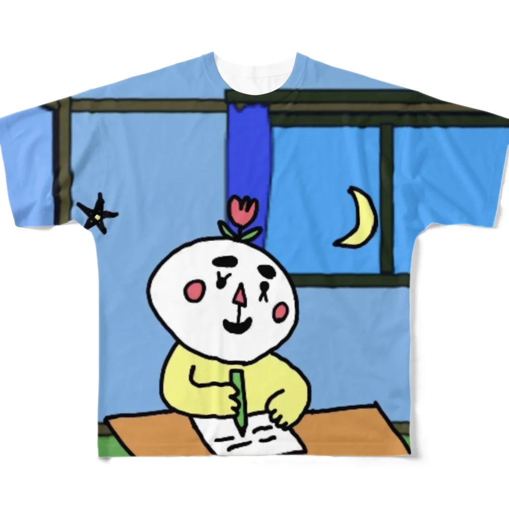 ケビン先生の勉強さん All-Over Print T-Shirt