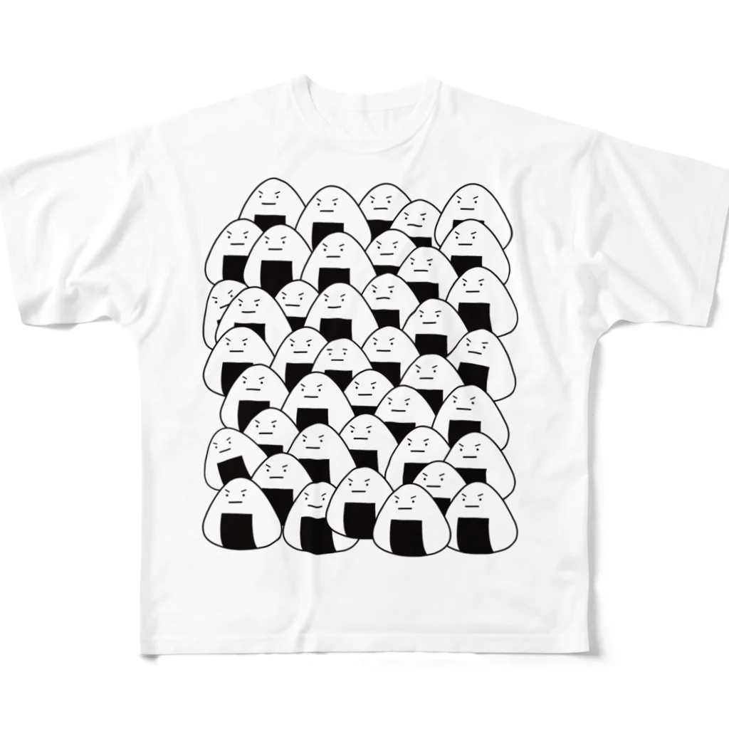 クレアプロップのおにぎり集合体 All-Over Print T-Shirt