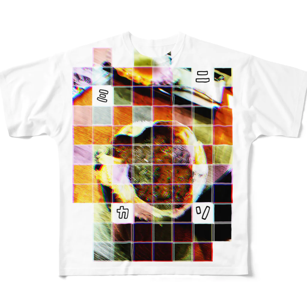 センジュのカニミソ フルグラフィックTシャツ