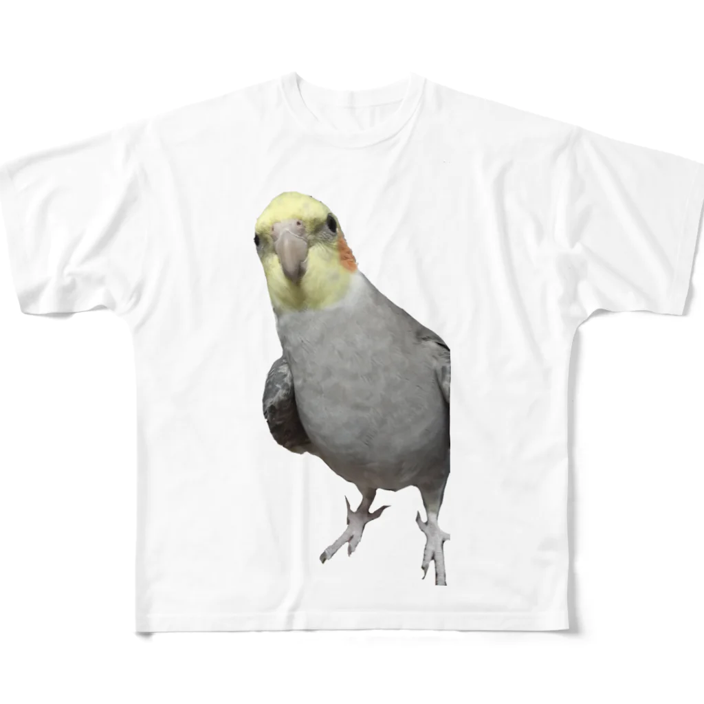 kabazousaruinunekoのオカメインコのベリー フルグラフィックTシャツ