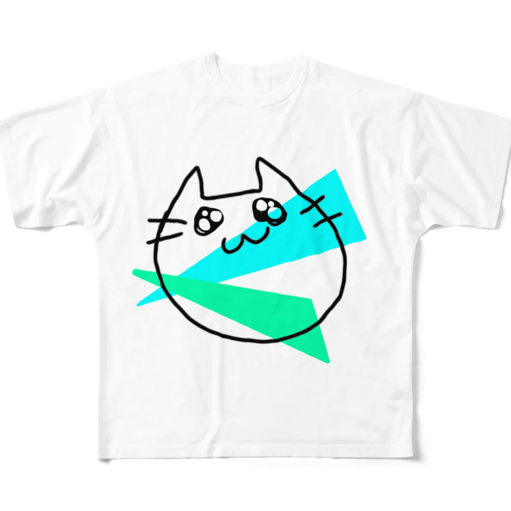 eMu*りおのらくがきねこ フルグラフィックTシャツ