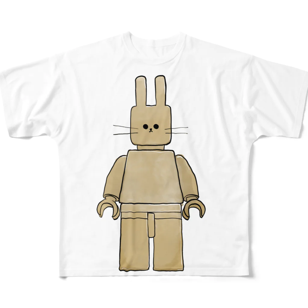 ハラケイスケベンジョンソンゴクウのレゴウサギ All-Over Print T-Shirt