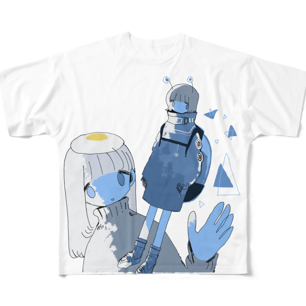 soyatuのFullprint alien フルグラフィックTシャツ