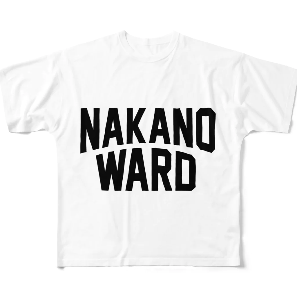 JIMOTOE Wear Local Japanの中野区 NAKANO WARD フルグラフィックTシャツ