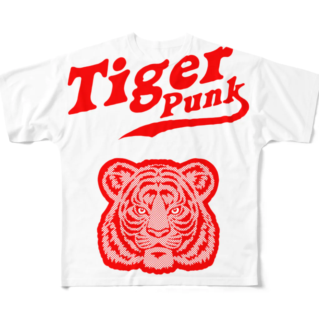 ARTLAB NASUのTiger Punk フルグラフィックTシャツ