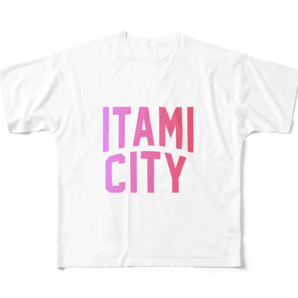 JIMOTOE Wear Local Japanの伊丹市 ITAMI CITY フルグラフィックTシャツ