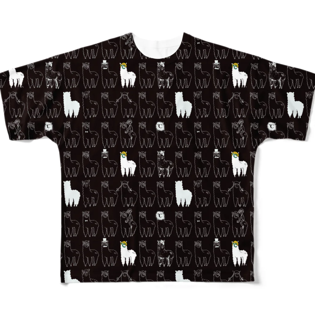 ドシードシー ショップのドシパカ総柄 All-Over Print T-Shirt