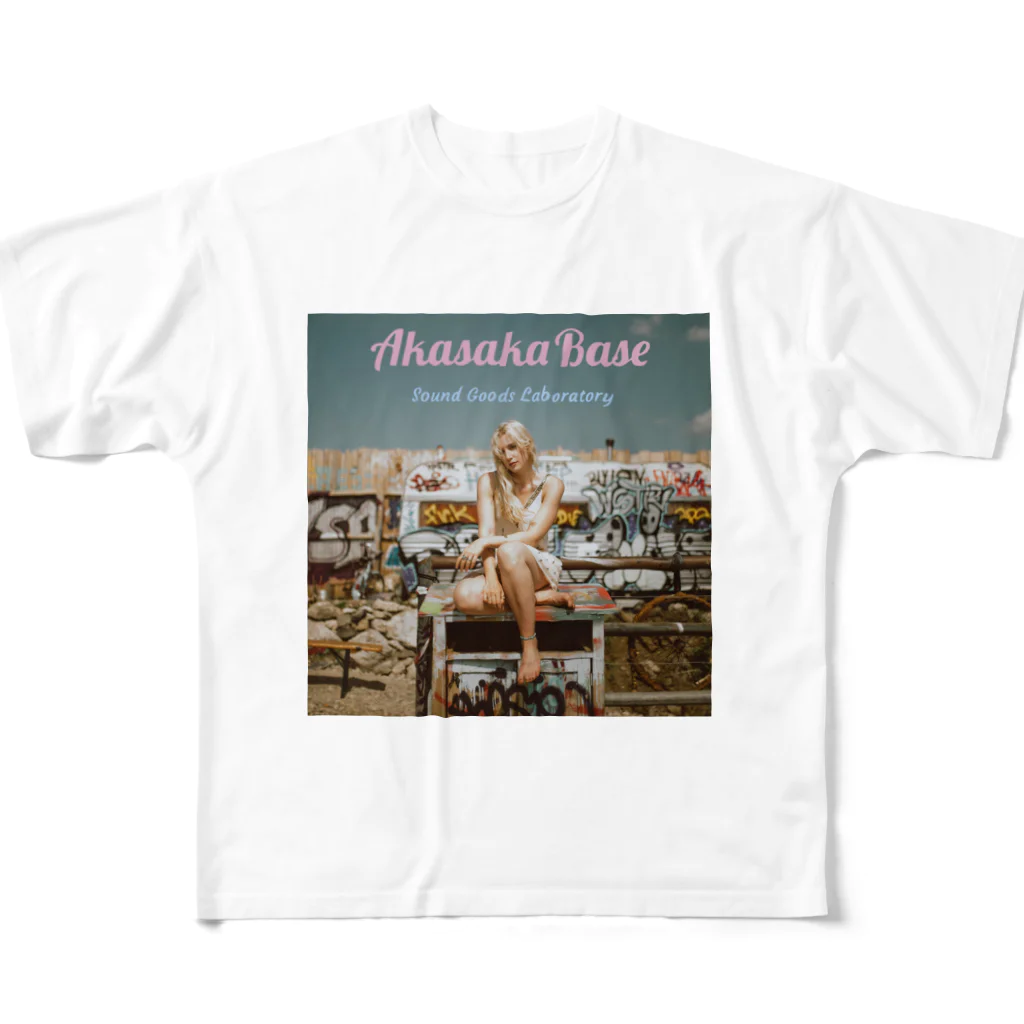 AkasakaBase - アカサカベースのAkasakaBase オフィシャルバナー フルグラフィックTシャツ