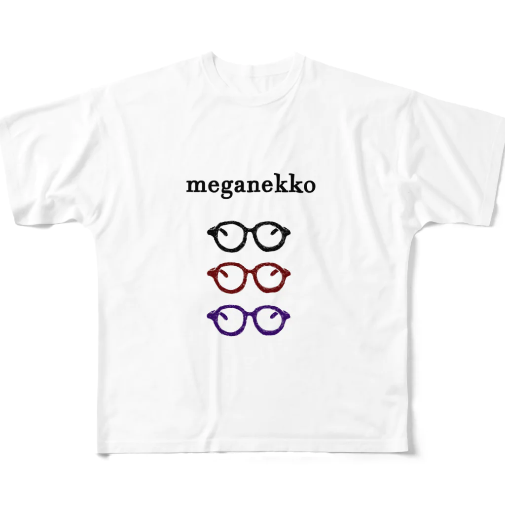 NIKORASU GOのメガネっ子 フルグラフィックTシャツ