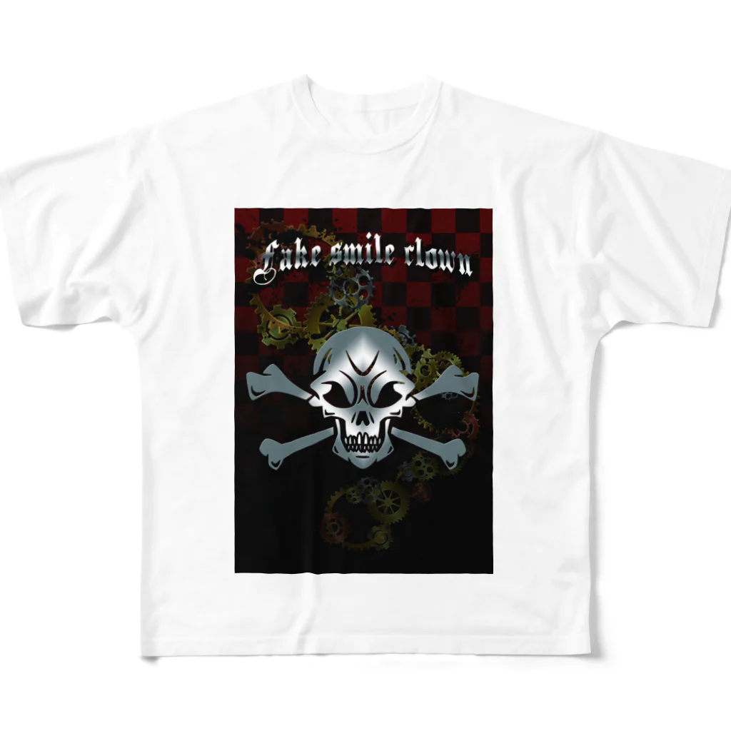 Kiyusama_bgmのFake smile clown All-Over Print T-Shirt