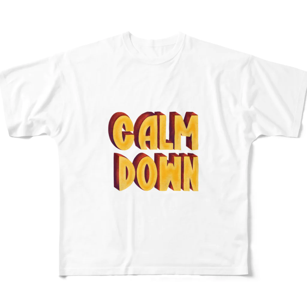 The ink and bottleのCalm down  All-Over Print T-Shirt