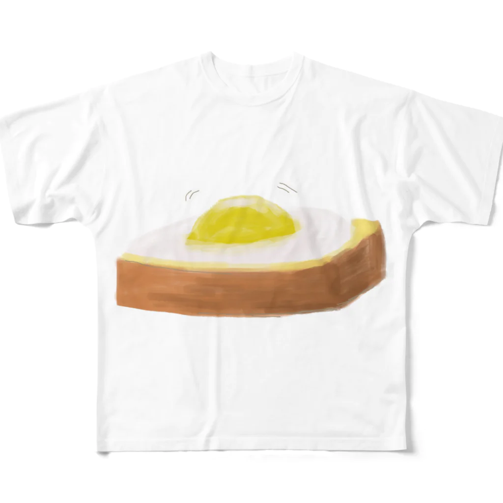 ゆめむすびのegg toast フルグラフィックTシャツ