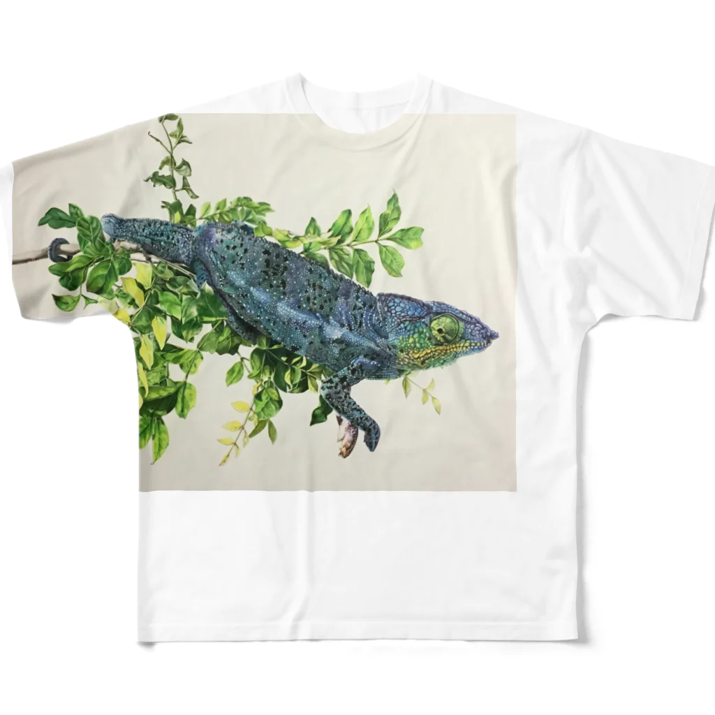 チョビのPantherchameleon All-Over Print T-Shirt