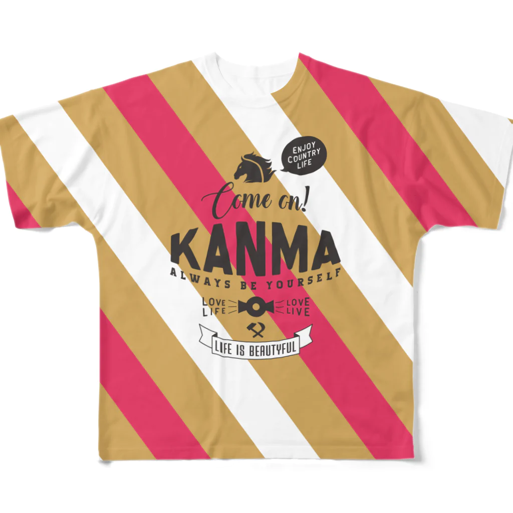 UNIREBORN WORKS ORIGINAL DESGIN SHOPのCome On! Kanma All-Over Print T-Shirt