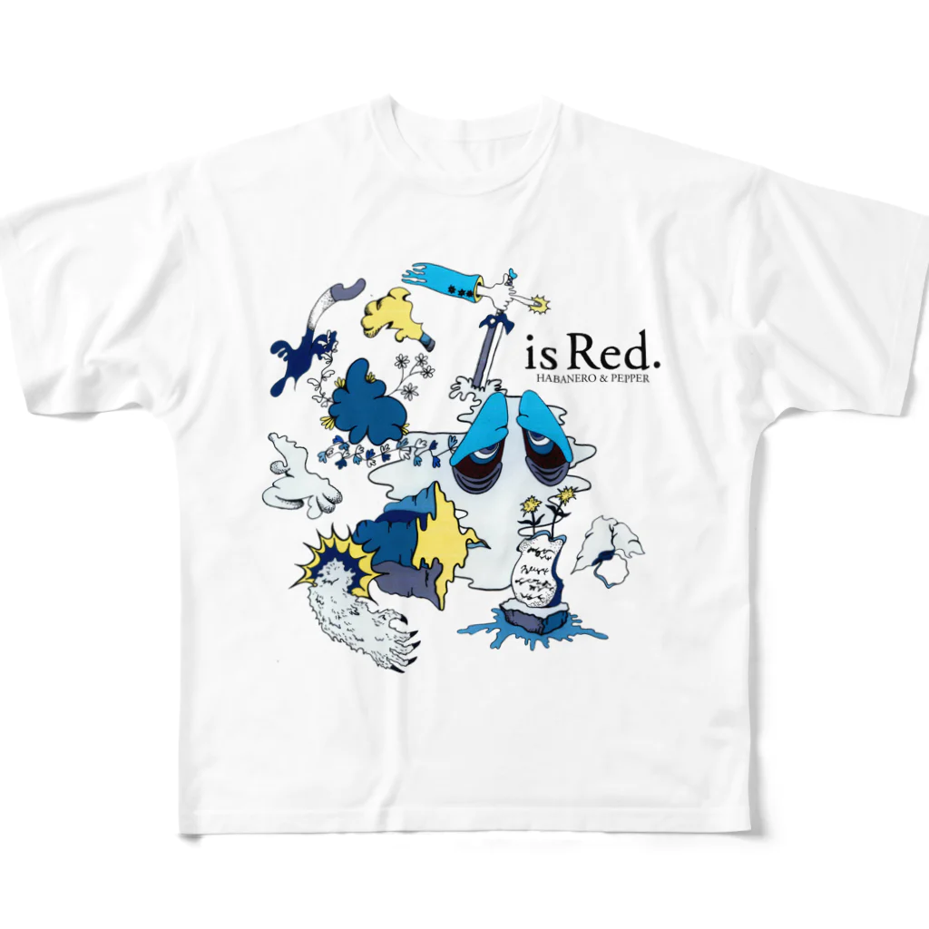 ハバネロ胡椒のハバネロ胡椒「is Red.」記念グッズA フルグラフィックTシャツ