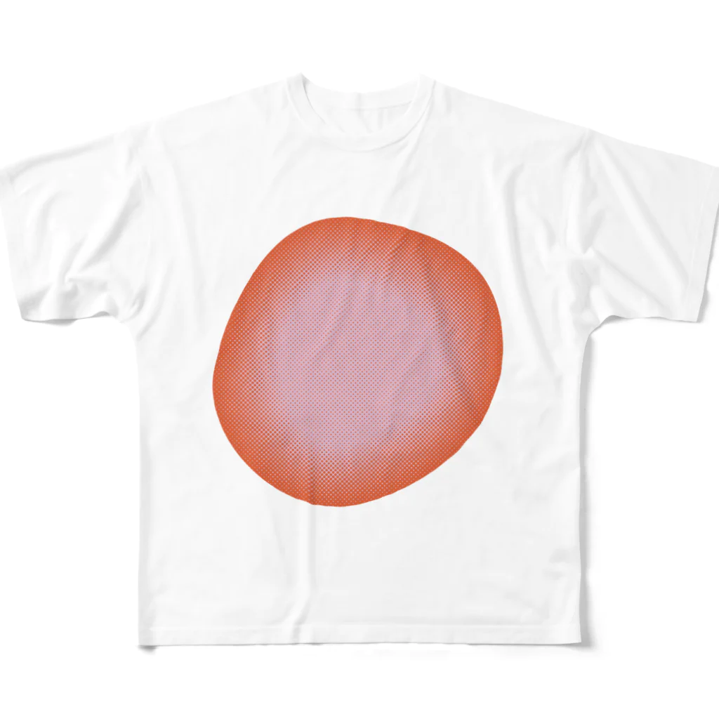 UMMER ONIC 2020 公式グッズショップのモモ （肉断面） フルグラフィックTシャツ