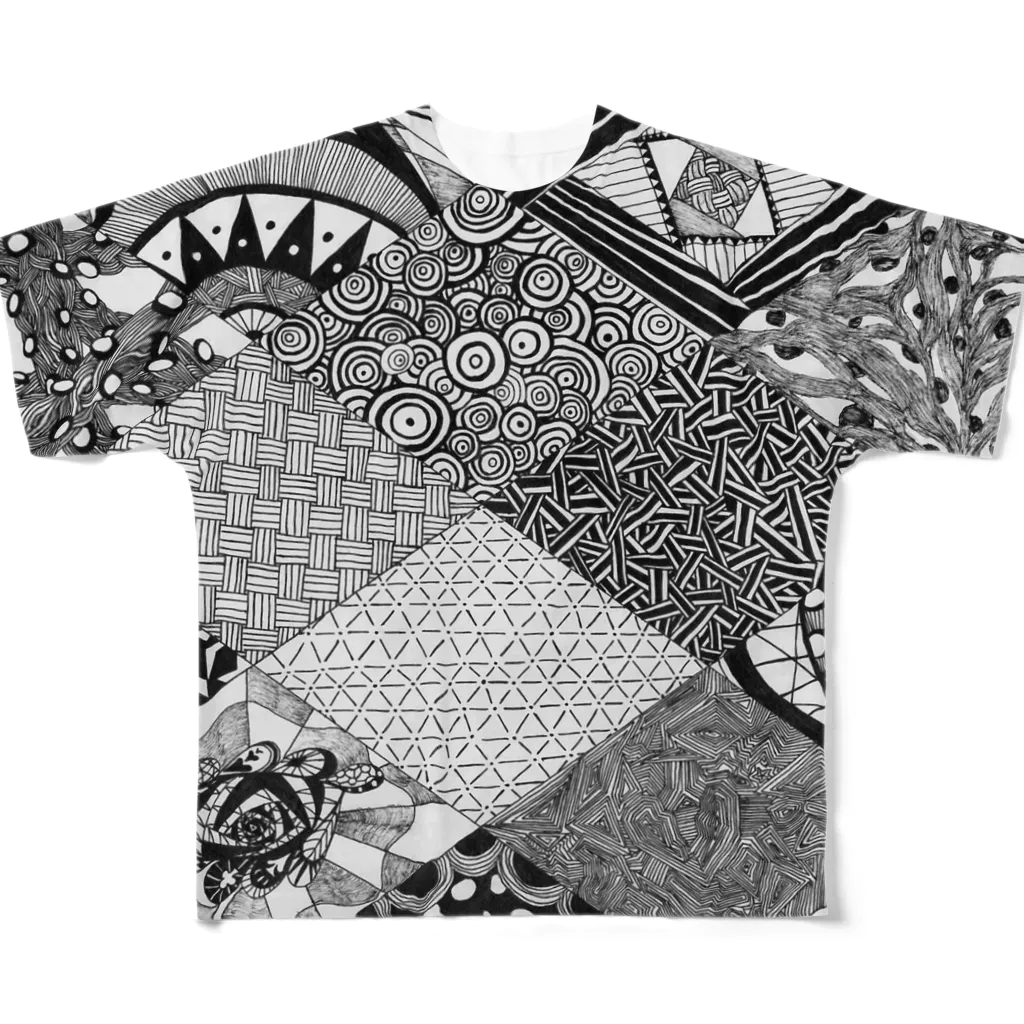 Monochromaのゼンタングル All-Over Print T-Shirt