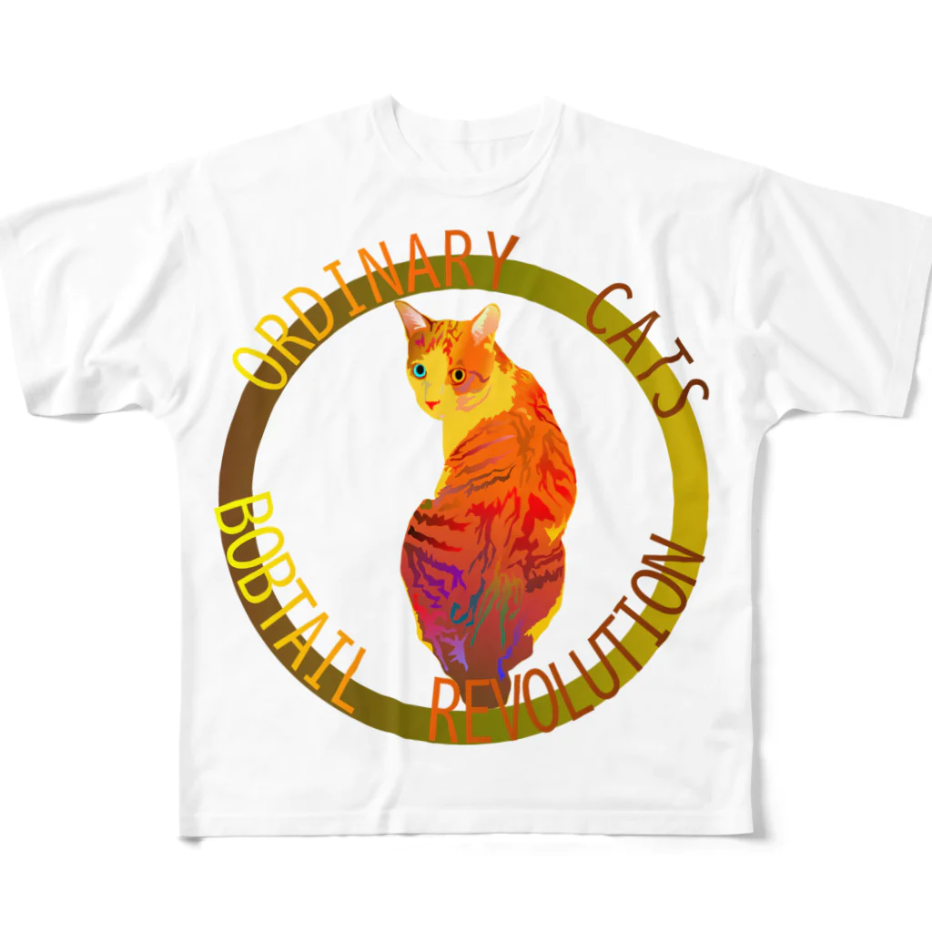 『NG （Niche・Gate）』ニッチゲート-- IN SUZURIのOrdinary Cats08h.t.(秋) フルグラフィックTシャツ