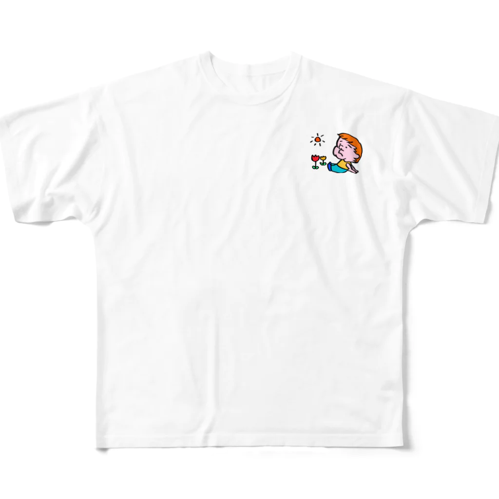 NasHataの癒し系キャラぶうちゃん フルグラフィックTシャツ