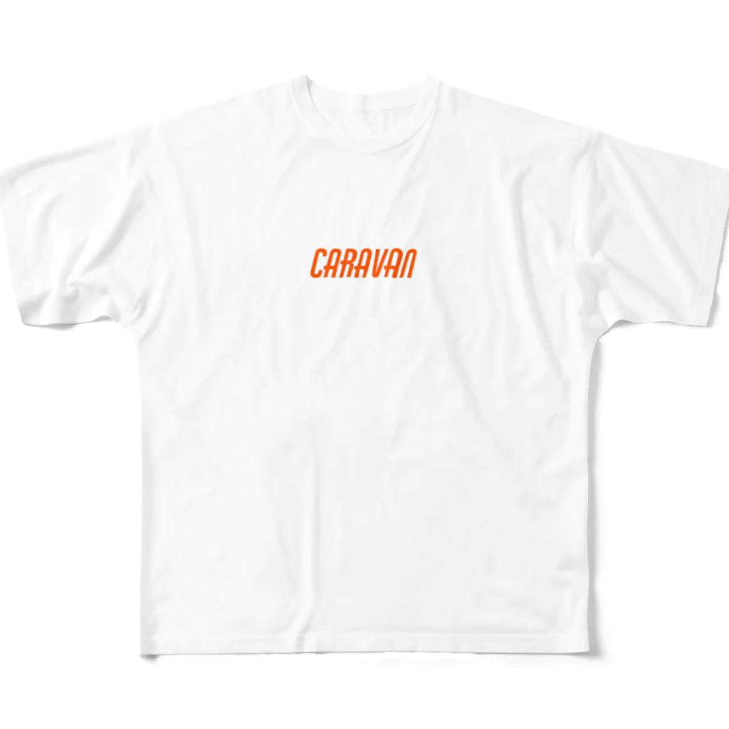 GNASHBUG・歯軋虫製作所のcaravan フルグラフィックTシャツ