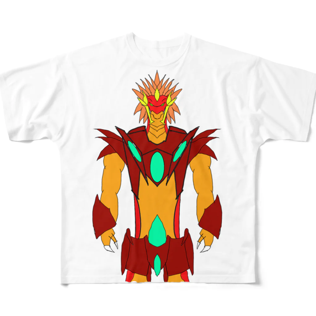 アスカの炎竜皇ブリガーゼ・ドラゴン（えんりゅうおう-） All-Over Print T-Shirt