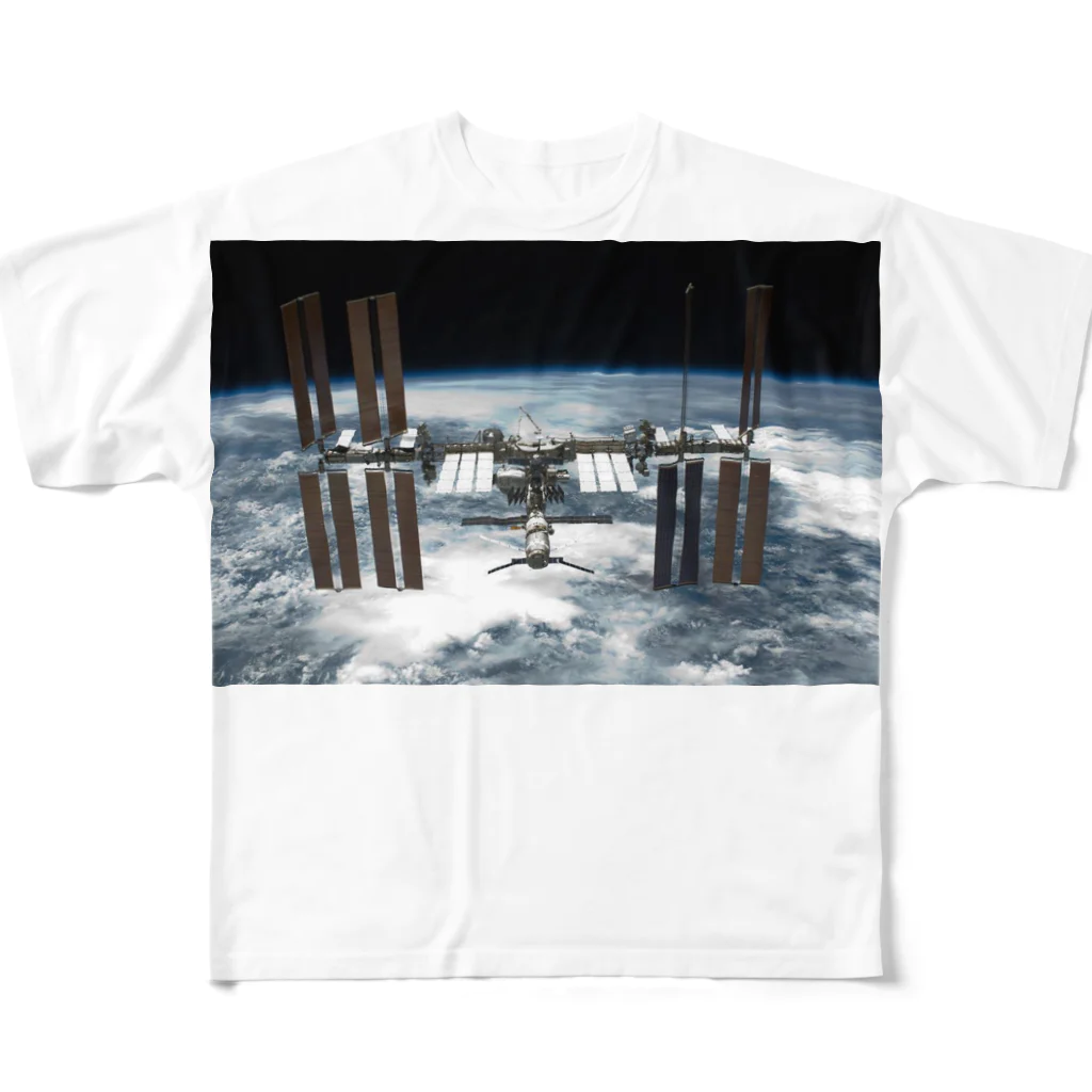 AAAstarsの国際宇宙ステーション「ISS」 フルグラフィックTシャツ