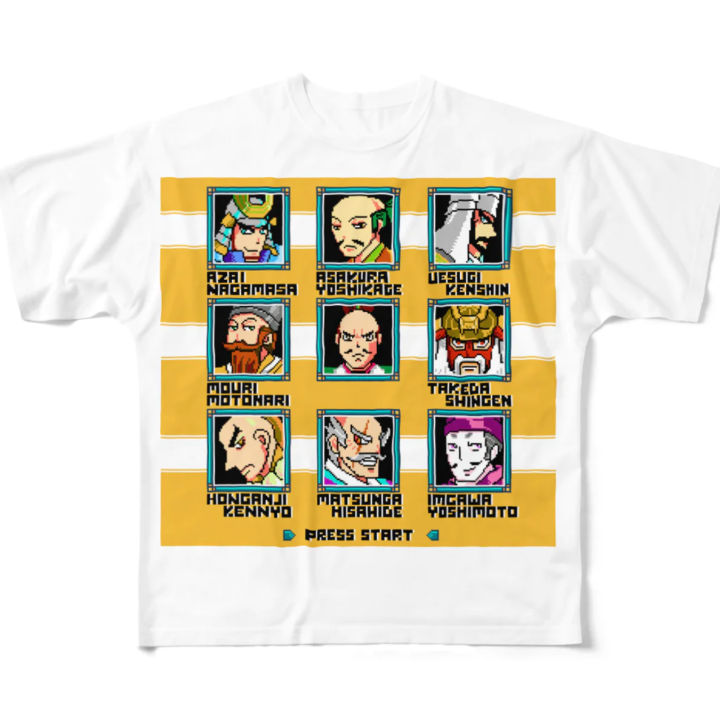 一石堂の【創作戦国】信長包囲網 All-Over Print T-Shirt